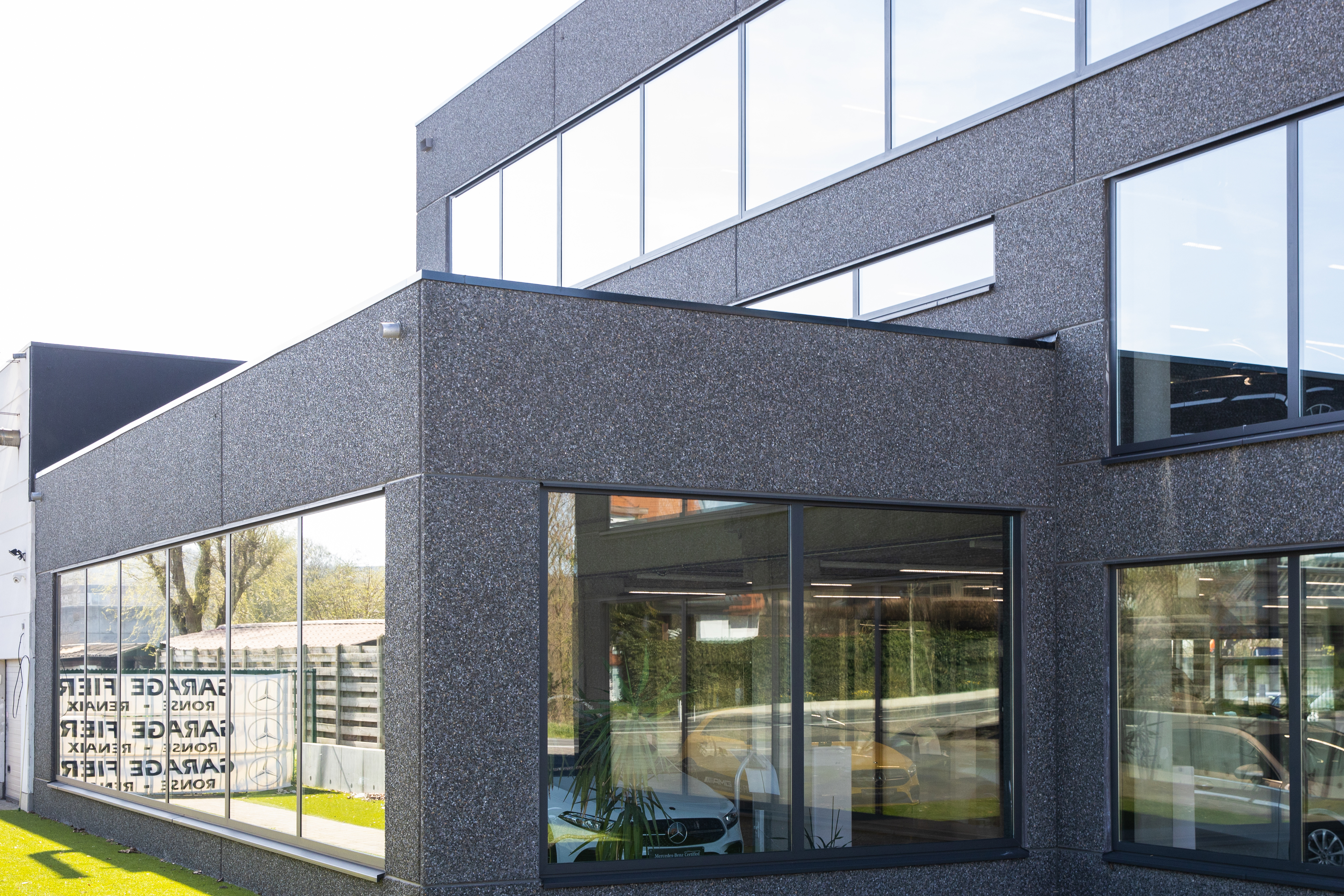 Uitgewassen betonpanelen (silex)